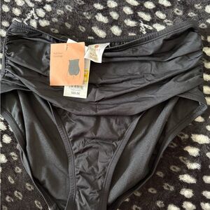 Black High-Waisted Bikini Bottom